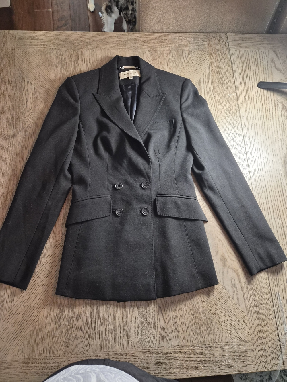 Karen Millen Black Double-Breasted Tailored Blazer
